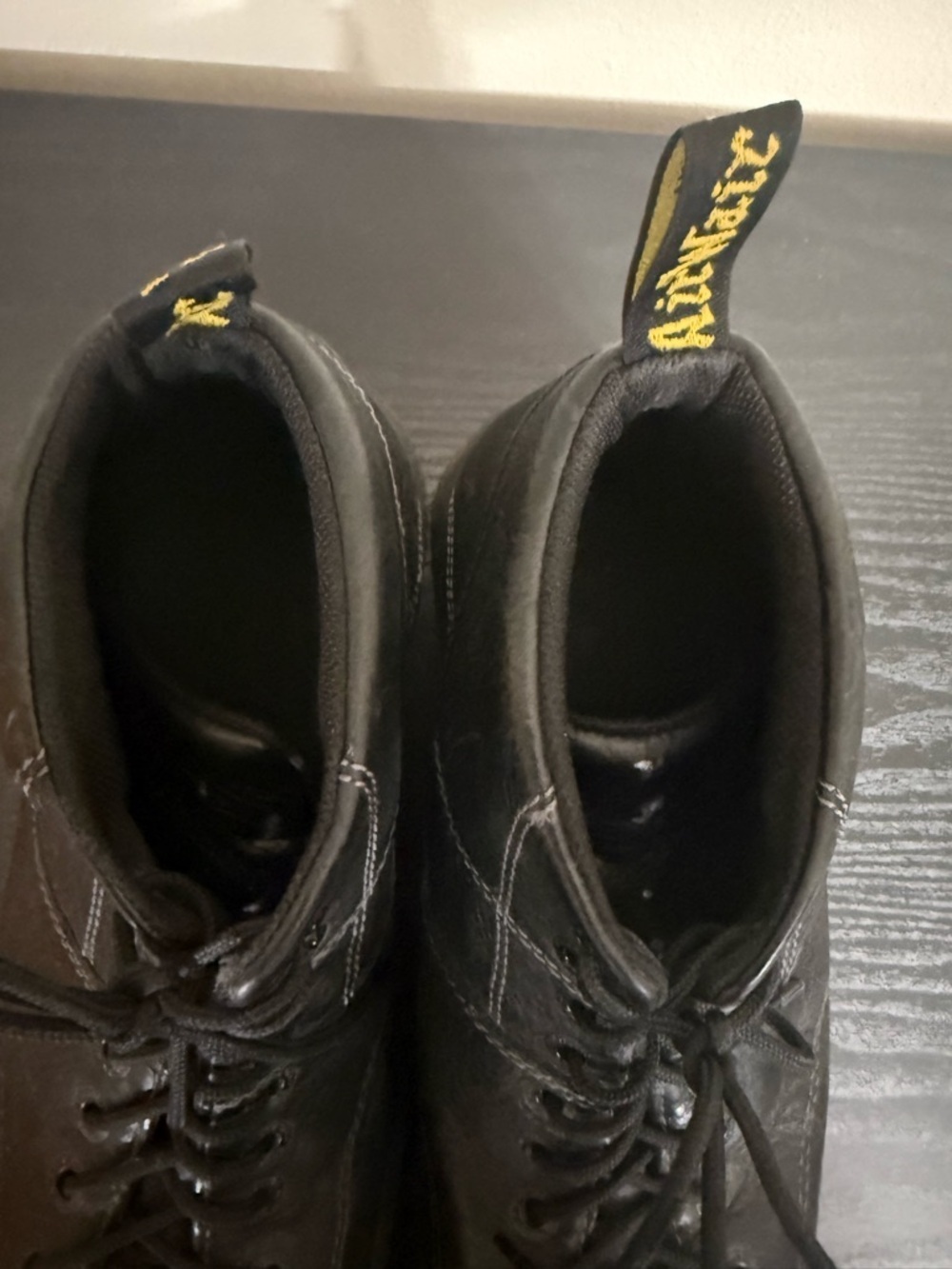 Doc Martens Vintage Grunge Air Wair Cecil Unisex Lace Up Boots Black US 11 Mens - Picture 7 of 8